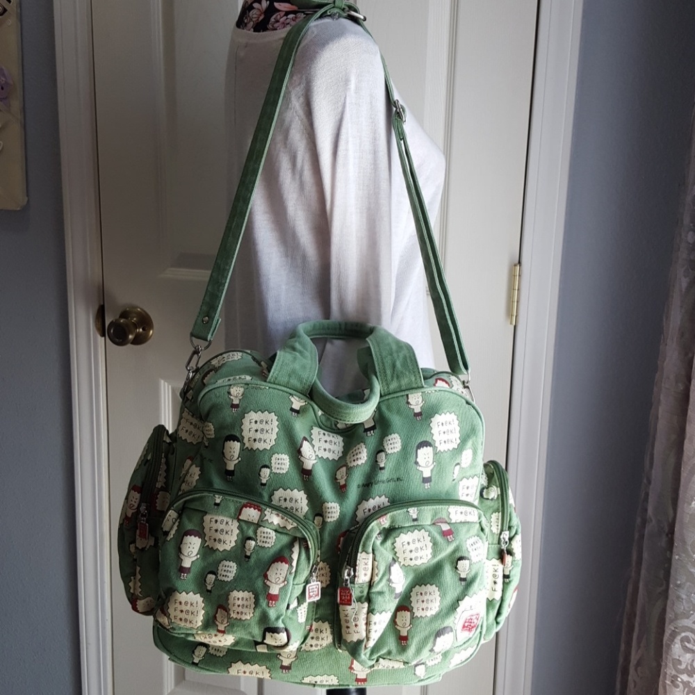 Angry Little Girls F*ck F*ck F*ck overnight bag